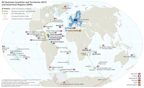 Map Of Eu Overseas Countries And Territories