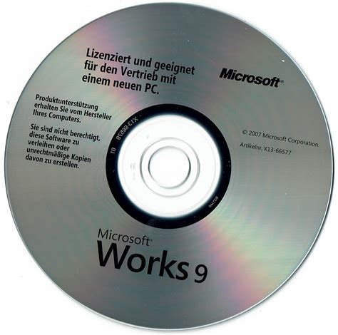 Microsoft Works 9 German X13 66577 Free Download Borrow And