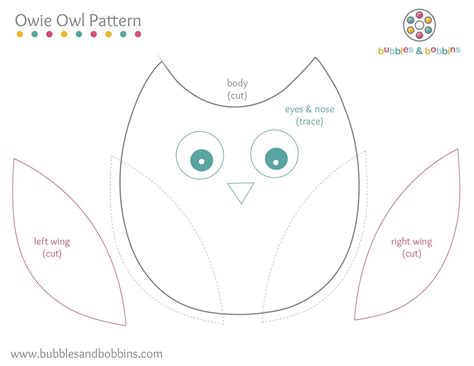 Owl Sewing Pattern Template