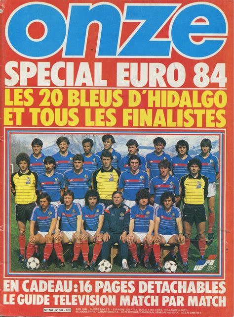 French Magazine Onze Gets The Nation Fired Up For Euro ‘84 In June 1984 French Magazine Comic