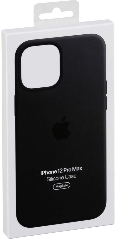 Buy Apple Silicone Case With Magsafe Iphone 12 Pro Max Black From £49