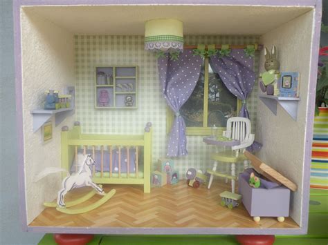 Miniature Baby Roombox Diy Dollhouse Furniture Room Design