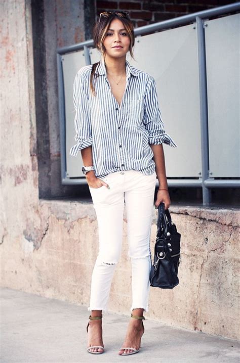 Opt to go for a patterned or textured tie, a knitted navy style or navy polka dot tie is a great combination. 20 Ways To Style A Striped Shirt 2020 | FashionTasty.com