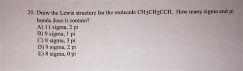 Solved Draw The Lewis Structure For The Molecule Ch3ch2