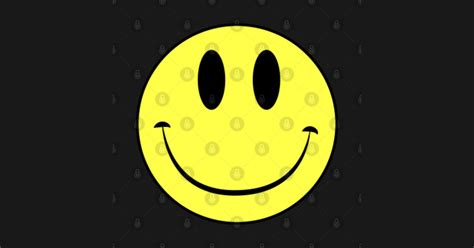Classic Acid House Smiley Face Rave Culture Black Smiley Face Mask
