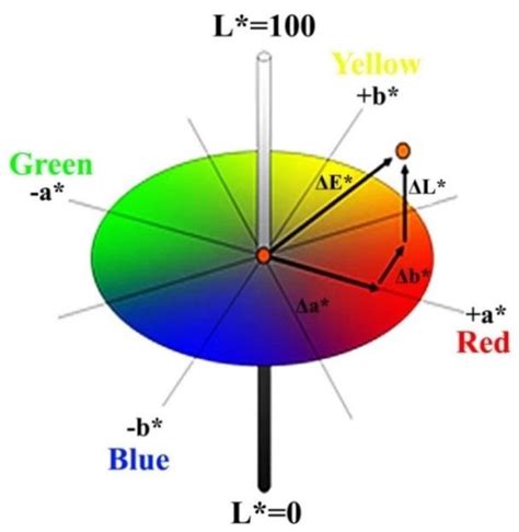 The Three Dimensional Cie Lab Color Space Download Scientific Diagram