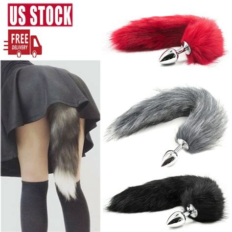 False Fox Tail Metal Anal Butt Plug Cosplay Romance Games Funny Toy For Women Ebay