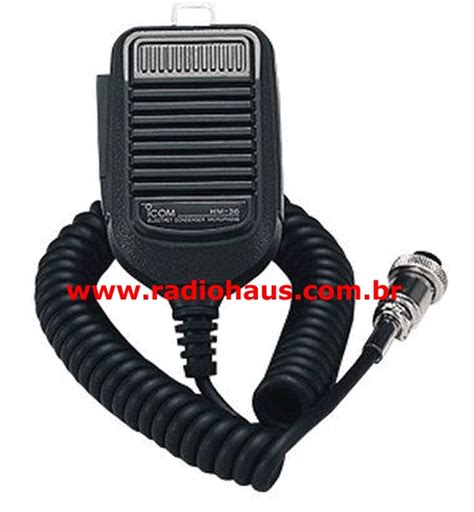 Hm 36 Microfone Ptt De Mão Radiohaus Radiocomunicação A Mais