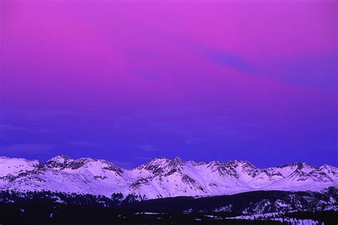 Landscape Mountain Winter Sunset By Amygdala Imagery