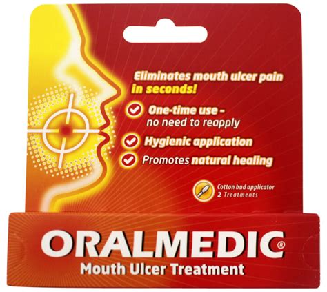 Oralmedic Oral Medic Mouth Ulcer Treatment 2 Cotton Bud