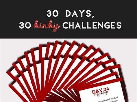 Printable 30 Day Sex Challenge Sexy Date Night Game Couples Etsy
