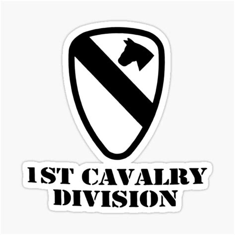 Army 1st Cavalry Division Subdued Veteran Sticker For Sale By