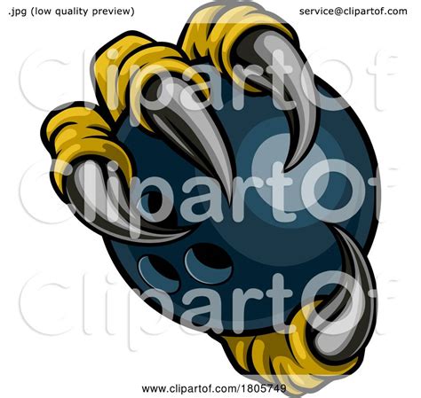 Bowling Ball Eagle Claw Cartoon Monster Hand By Atstockillustration