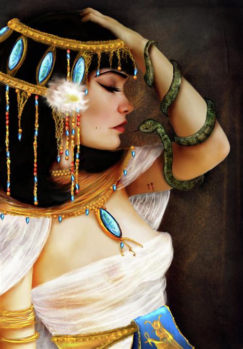 Cleopatra And The Serpent Digital Art By Jessica Von Braun Fine Art