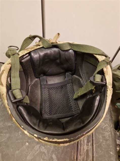 Genuine British Army Issue Ballistic Mk6 Combat Helmet And Mtp Cover