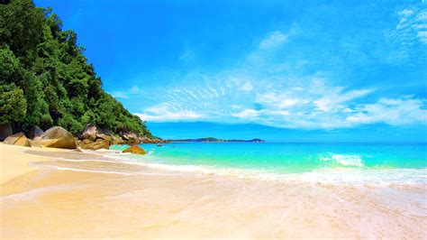 Awesome Tropical Beach Paradise 3840 X 2160 Wallpaper