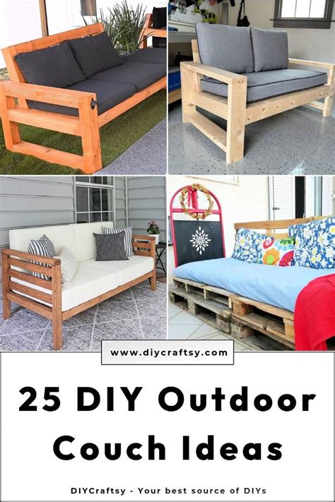 Free Diy Outdoor Couch Plans Diy Crafts