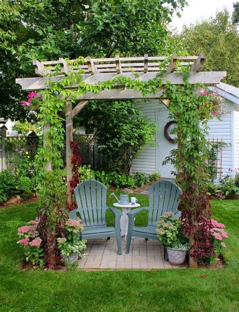 'brambleberry cottage' created these diy garden mirrors from old windows. 23 Easy-to-Make Ideas Building a Small Backyard Seating ...