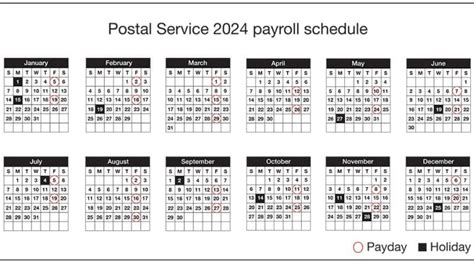 Usps A New Calendar Shows This Years Payroll Schedule 21st Century