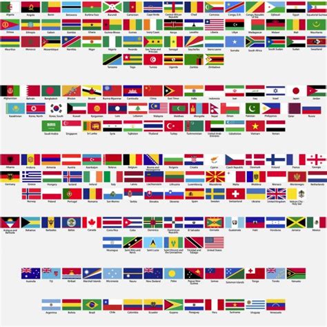 Flags Of The World All Sovereign States Recognized By Un Collection