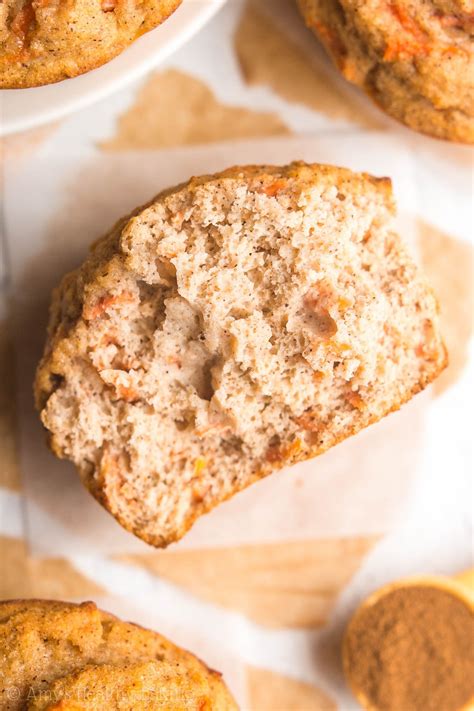 This oatmeal muffin recipe packs a punch with these healthy banana protein muffins are the perfect nutritious breakfast! Healthy Carrot Cake Protein Muffins | Amy's Healthy Baking