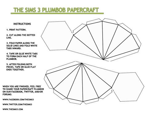 Printable Plumbob Papercraft Printable Papercrafts Printable