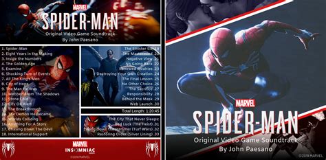 Marvels Spider Man Soundtrack Album Cover By Spidey0geek On Deviantart