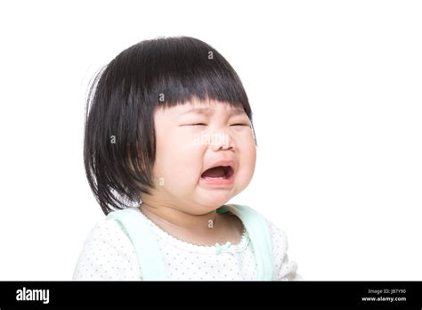Asian Baby Girl Crying Stock Photo Alamy