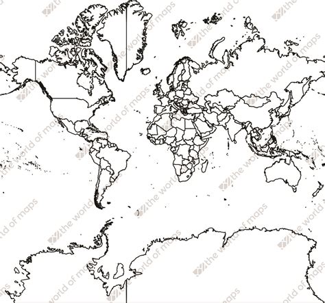 World Map Mercator Projection Printable Printable Maps Kulturaupice