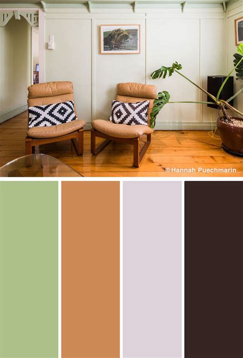 Brown And Green Color Scheme For Living Room House Decor Interior