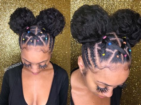 Unique packing gel styles for afro bun / faux bun for the win!! 40 Easy Rubber Band Hairstyles on Natural Hair Worth ...