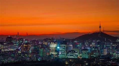 Seoul South Korea Sunrise Sunrise South Korea Seoul