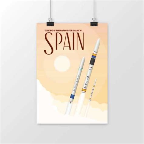Spain Launch Poster European Spaceflight