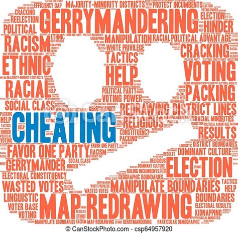 Cheating Word Cloud Cheating With Gerrymandering Word Cloud On A White