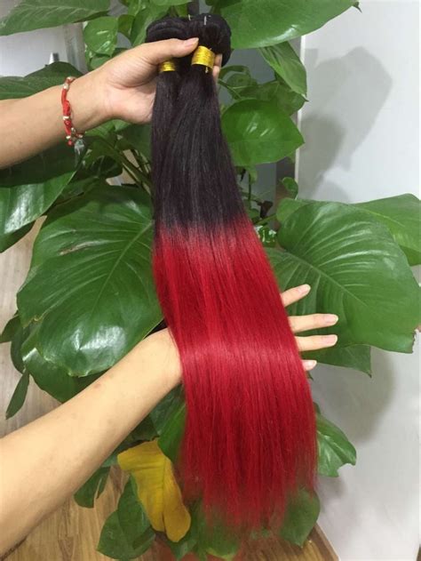 Ombre Red Brazilian Hair Extensions Brazilian Straight Aliexpress Uk