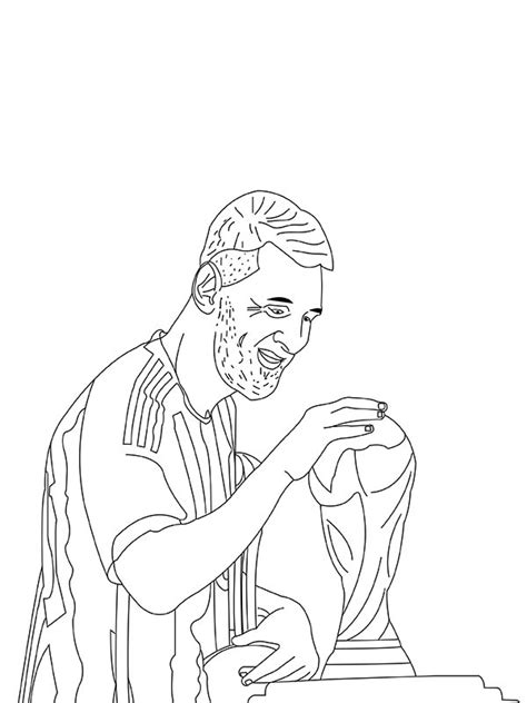 Lionel Messi Coloring Page Free Printable Coloring Pages For Kids