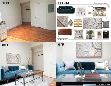 Modern Boho Living Room On A Budget Room Makeover Reveal Postbox