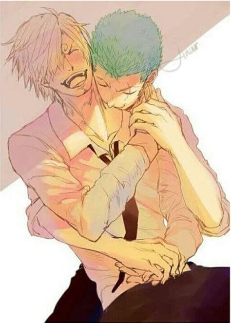 Sanji Zoro Yaoi Cute Laughing Blushing One Piece One Piece