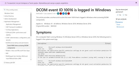 Microsoft Windows Distributedcom Event Id 10016 Microsoft Community