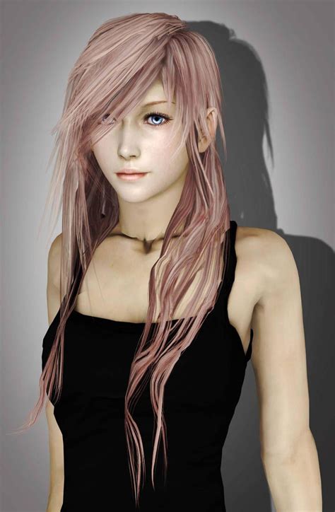 Final Fantasy Xiii Lightning With Long Hair By Novacrystallisxiii