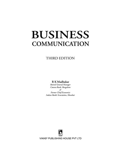 Download Business Communication Pdf Online 2021 By R K