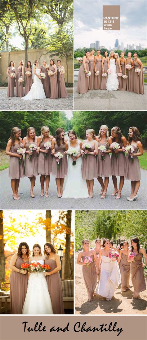 Top 10 Pantone Fall Wedding Colors for Bridesmaid Dresses 2016 | Tulle