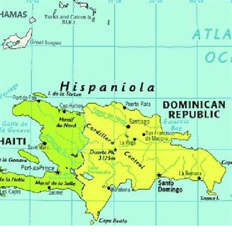 The Island Of Hispaniola Download Scientific Diagram