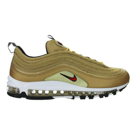 Nike Mens Nike Air Max 97 Og Qs Metallic Gold Varsity Red White