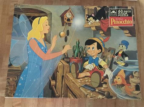 Walt Disneys Pinocchio 63 Piece Giant Jigsaw Floor Puzzle By Etsy