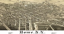 Amazing old map of Rome, New York from 1886 - KNOWOL