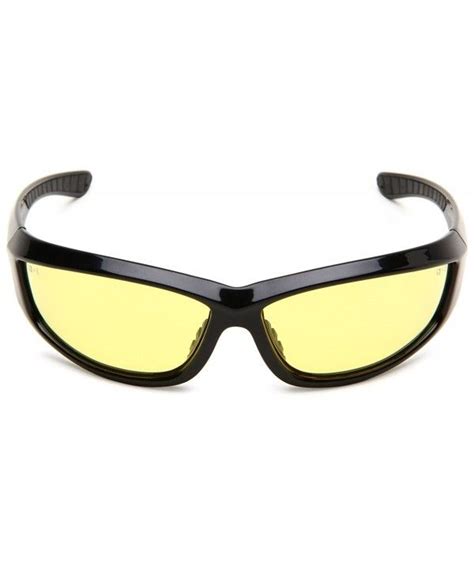 Bobster Charger Echa001y Square Sunglasses Black Frameyellow Lens Black Sunglasses Square