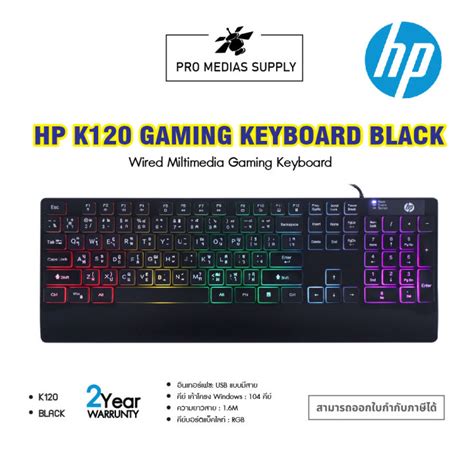 Hp Usb Keyboard Gaming K120 Black Th