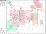 Rapid City South Dakota Wall Map (Premium Style) by MarketMAPS