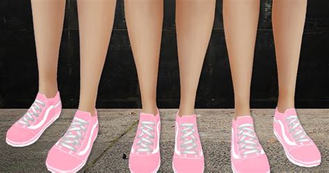 Js Sims 4 Vans Pink Old Skool Sneaker